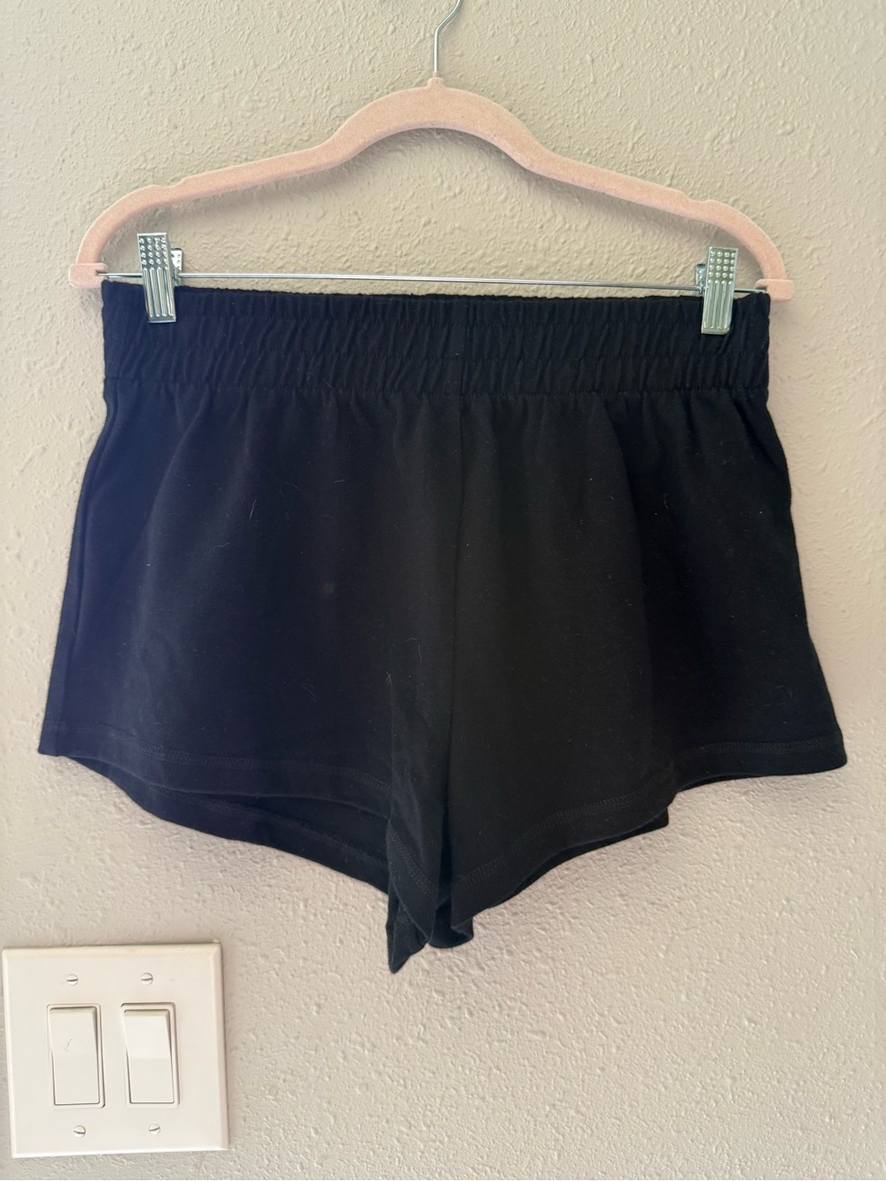 NWOT Free People Movement black and white striped rugby hooded pullover & shorts - Picture 6 of 7